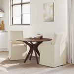 Casa si Gradina - Mobilier - Scaune si fotolii - Scaune - Scaune de dining 2 pcs Bej 57 x 67 x 98 cm in - Infinity.ro