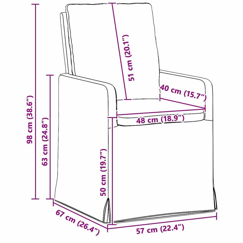 Casa si Gradina - Mobilier - Scaune si fotolii - Scaune - Scaune de dining 2 pcs Bej 57 x 67 x 98 cm in - Infinity.ro