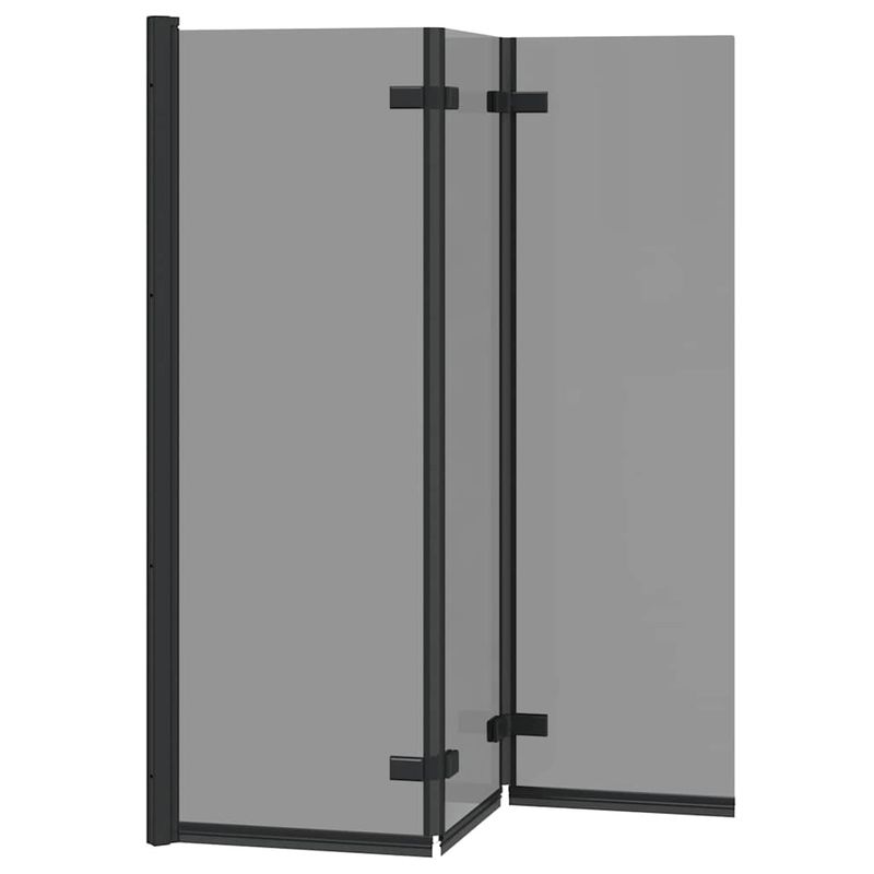 Casa si Gradina - Sanitare - Cazi si cabine de dus - Cabine dus - Incarcare dus Manual Negru 130 x 138 cm Sticla ESG si aluminiu - Infinity.ro