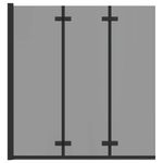 Casa si Gradina - Sanitare - Cazi si cabine de dus - Cabine dus - Incarcare dus Manual Negru 130 x 138 cm Sticla ESG si aluminiu - Infinity.ro