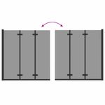 Casa si Gradina - Sanitare - Cazi si cabine de dus - Cabine dus - Incarcare dus Manual Negru 130 x 138 cm Sticla ESG si aluminiu - Infinity.ro