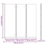 Casa si Gradina - Sanitare - Cazi si cabine de dus - Cabine dus - Incarcare dus Manual Negru 130 x 138 cm Sticla ESG si aluminiu - Infinity.ro