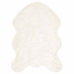 Casa si Gradina - Textile si covoare - Covoare - Covoare casa - Covor Faux din Lana de oaie Alb 60 x 90 cm Poliester - Infinity.ro