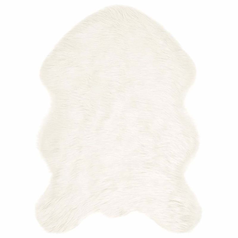 Casa si Gradina - Textile si covoare - Covoare - Covoare casa - Covor Faux din Lana de oaie Alb 60 x 90 cm Poliester - Infinity.ro