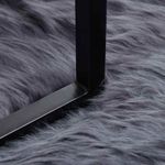 Casa si Gradina - Textile si covoare - Covoare - Covoare casa - Covor Faux din Lana de oaie Antracit 80 x 250 cm Poliester - Infinity.ro