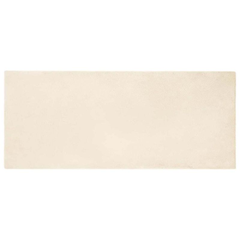 Casa si Gradina - Textile si covoare - Covoare - Covoare casa - Covor din Blana Faux de Iepure Crem 80 x 200 cm Poliester - Infinity.ro