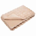 Casa si Gradina - Textile si covoare - Pături și cuverturi - Pături - Patura din Blana sintetica de Iepure 4 pcs Bej 220 x 240 cm - Infinity.ro