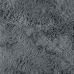 Casa si Gradina - Textile si covoare - Covoare - Covoare casa - Covor din Blana Faux de Iepure Antracit 120 x 120 cm Poliester - Infinity.ro