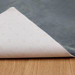 Casa si Gradina - Textile si covoare - Covoare - Covoare casa - Covor din Blana Faux de Iepure Antracit 120 x 120 cm Poliester - Infinity.ro