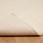 Casa si Gradina - Textile si covoare - Covoare - Covoare casa - Covor din Blana Faux de Iepure Crem 200 x 200 cm Poliester - Infinity.ro