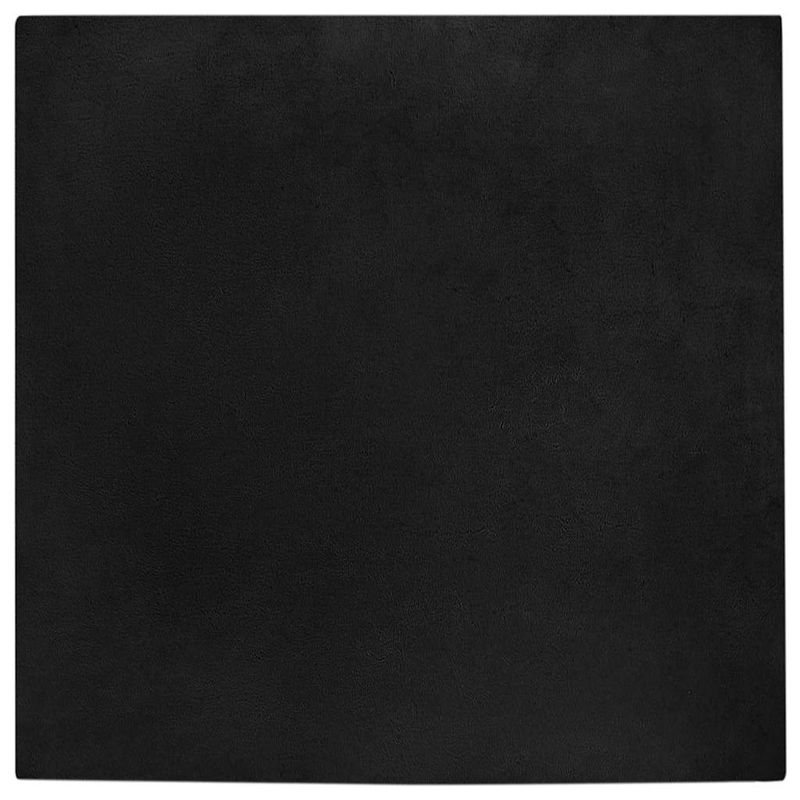 Casa si Gradina - Textile si covoare - Covoare - Covoare casa - Covor din Blana Faux de Iepure Negru 240 x 240 cm Poliester - Infinity.ro