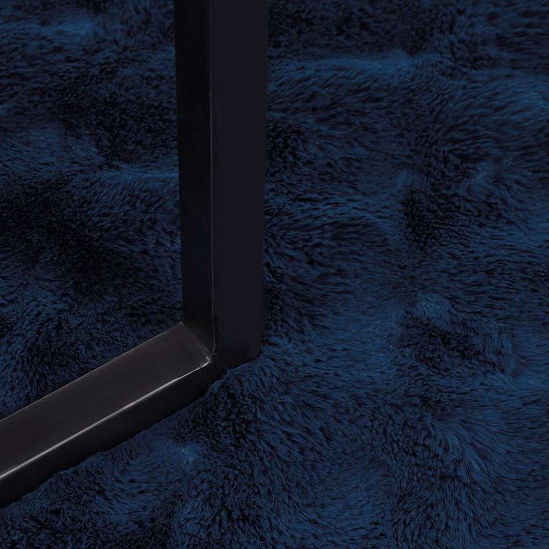 Casa si Gradina - Textile si covoare - Lenjerii de pat - Cearceafuri de pat - Patura din Blana sintetica de Iepure 4 pcs Albastru Marin - Infinity.ro