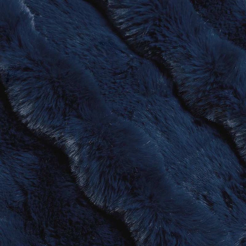 Casa si Gradina - Textile si covoare - Lenjerii de pat - Cearceafuri de pat - Patura din Blana sintetica de Iepure 4 pcs Albastru Marin - Infinity.ro