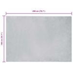 Casa si Gradina - Textile si covoare - Covoare - Covoare casa - Covor din Blana Faux de Iepure Gri 140 x 200 cm Poliester - Infinity.ro