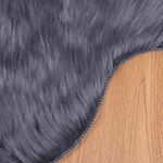 Casa si Gradina - Textile si covoare - Covoare - Covoare casa - Covor Faux din Lana de oaie Antracit 60 x 90 cm Poliester - Infinity.ro