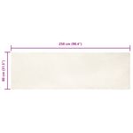 Casa si Gradina - Textile si covoare - Covoare - Covoare casa - Covor din Blana Faux de Iepure Alb 80 x 250 cm Poliester - Infinity.ro