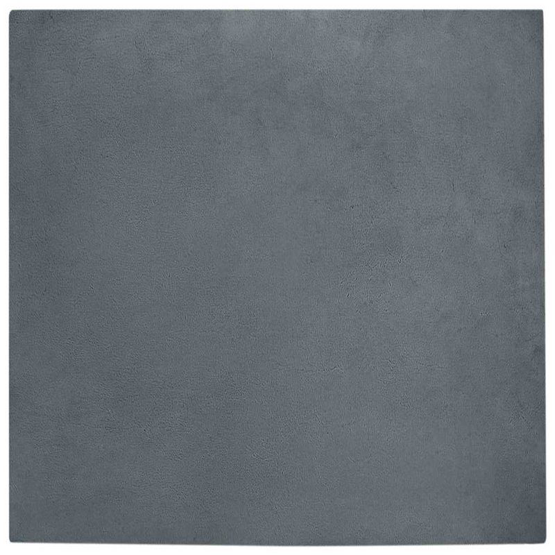 Casa si Gradina - Textile si covoare - Covoare - Covoare casa - Covor din Blana Faux de Iepure Antracit 240 x 240 cm Poliester - Infinity.ro