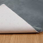 Casa si Gradina - Textile si covoare - Covoare - Covoare casa - Covor din Blana Faux de Iepure Antracit 240 x 240 cm Poliester - Infinity.ro