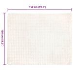 Casa si Gradina - Textile si covoare - Lenjerii de pat - Cearceafuri de pat - Patura din Blana sintetica de Iepure 4 pcs Alb 130 x 150 cm - Infinity.ro