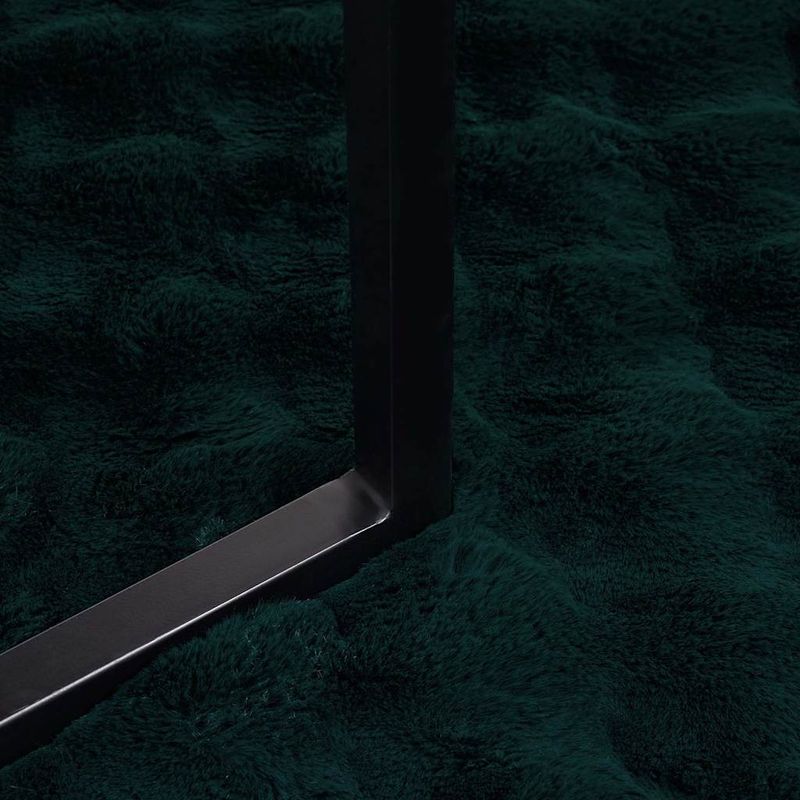 Casa si Gradina - Textile si covoare - Pături și cuverturi - Pături - Patura din Blana sintetica de Iepure 4 pcs Verde inchis - Infinity.ro