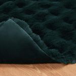 Casa si Gradina - Textile si covoare - Pături și cuverturi - Pături - Patura din Blana sintetica de Iepure 4 pcs Verde inchis - Infinity.ro
