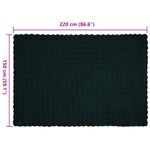 Casa si Gradina - Textile si covoare - Pături și cuverturi - Pături - Patura din Blana sintetica de Iepure 4 pcs Verde inchis - Infinity.ro