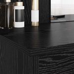 Casa si Gradina - Mobilier - Comode si corpuri - Masute de toaleta - Masa de Imbracat cu Oglinda Stejar Negru 96 x 39 x 142 cm - Infinity.ro