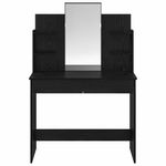 Casa si Gradina - Mobilier - Comode si corpuri - Masute de toaleta - Masa de Imbracat cu Oglinda Stejar Negru 96 x 39 x 142 cm - Infinity.ro