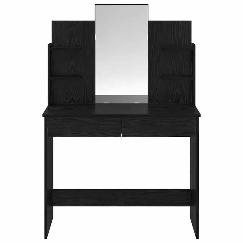 Casa si Gradina - Mobilier - Comode si corpuri - Masute de toaleta - Masa de Imbracat cu Oglinda Stejar Negru 96 x 39 x 142 cm - Infinity.ro