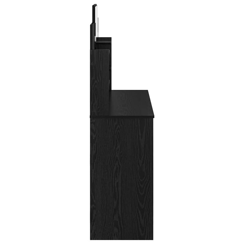 Casa si Gradina - Mobilier - Comode si corpuri - Masute de toaleta - Masa de Imbracat cu Oglinda Stejar Negru 96 x 39 x 142 cm - Infinity.ro
