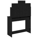 Casa si Gradina - Mobilier - Comode si corpuri - Masute de toaleta - Masa de Imbracat cu Oglinda Stejar Negru 96 x 39 x 142 cm - Infinity.ro