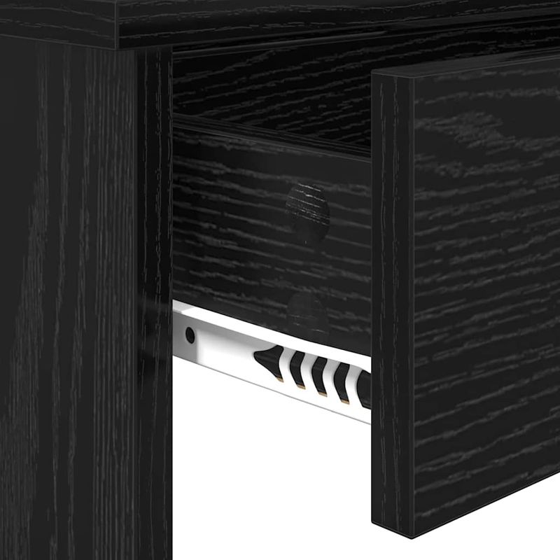 Casa si Gradina - Mobilier - Comode si corpuri - Masute de toaleta - Masa de Imbracat cu Oglinda Stejar Negru 96 x 39 x 142 cm - Infinity.ro