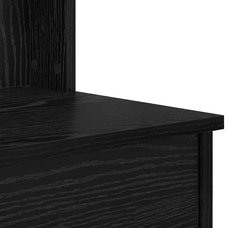 Casa si Gradina - Mobilier - Comode si corpuri - Masute de toaleta - Masa de Imbracat cu Oglinda Stejar Negru 96 x 39 x 142 cm - Infinity.ro
