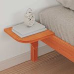 Casa si Gradina - Mobilier - Paturi si accesorii - Paturi - Cadru de pat cu mese laterale Maroniu cerat 100 x 220 cm - Infinity.ro