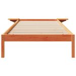Casa si Gradina - Mobilier - Paturi si accesorii - Paturi - Cadru de pat cu mese laterale Maroniu cerat 100 x 220 cm - Infinity.ro