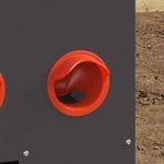 Petshop - Accesorii petshop - Castroane si adapatori - Feeder pentru pui Negru 60.5 x 29 x 51 cm Otel Laminat la Rece - Infinity.ro