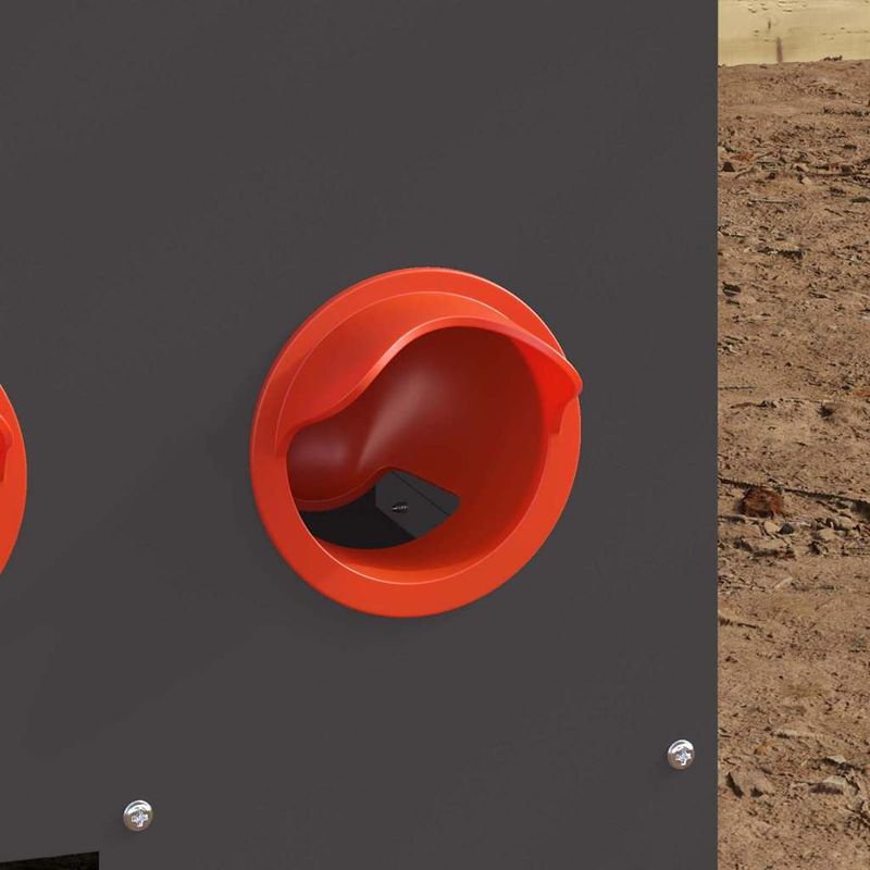 Petshop - Accesorii petshop - Castroane si adapatori - Feeder pentru pui Negru 60.5 x 29 x 51 cm Otel Laminat la Rece - Infinity.ro