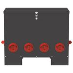 Petshop - Accesorii petshop - Castroane si adapatori - Feeder pentru pui Negru 60.5 x 29 x 51 cm Otel Laminat la Rece - Infinity.ro