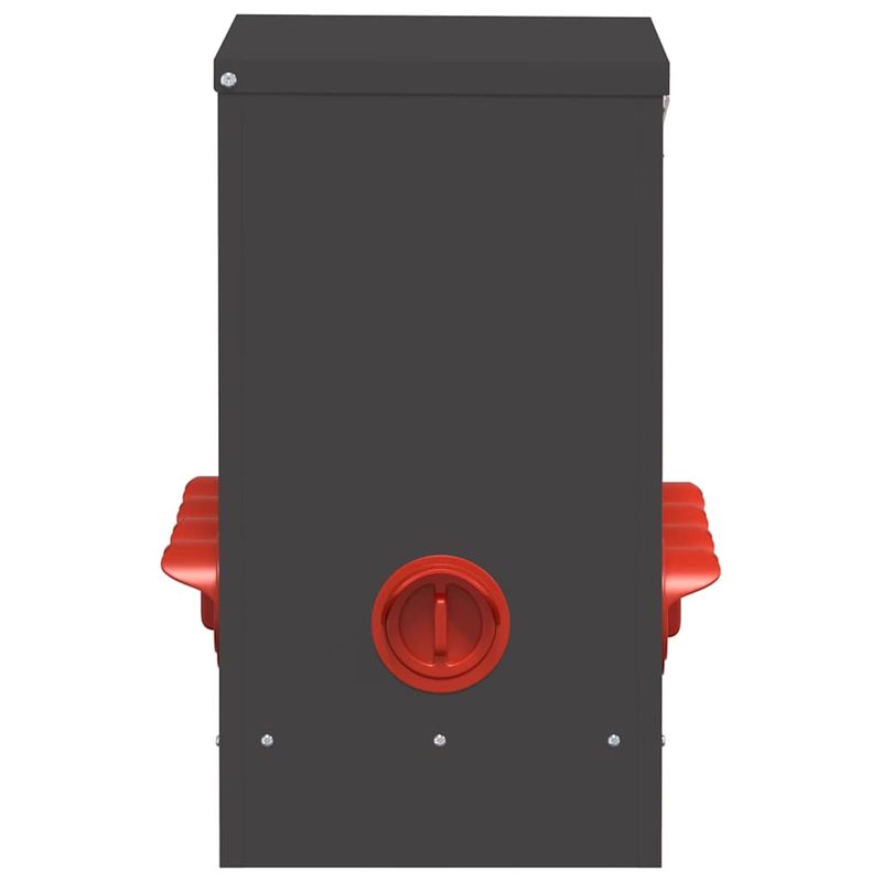 Petshop - Accesorii petshop - Castroane si adapatori - Feeder pentru pui Negru 60.5 x 29 x 51 cm Otel Laminat la Rece - Infinity.ro