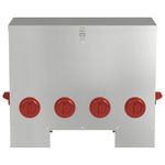 Petshop - Accesorii petshop - Castroane si adapatori - Feeder pentru pui Argintiu 60.5 x 29 x 51 cm Otel Galvanizat - Infinity.ro