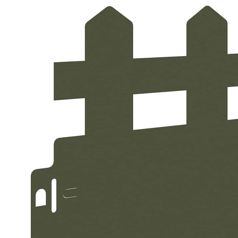 Casa si Gradina - Gradina si terasa - Garduri, panouri si accesorii - Borduri pentru gazon 20 pcs Verde masliniu 103 x 0,05 x 22 cm - Infinity.ro