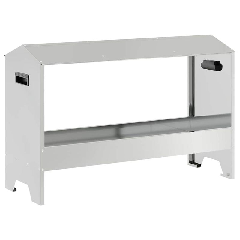 Petshop - Accesorii petshop - Castroane si adapatori - JGHEAB pentru hranit pui Argintiu 81 x 32 x 53,5 cm - Infinity.ro