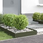 Casa si Gradina - Gradina si terasa - Garduri, panouri si accesorii - Margine pentru gazon 6 pcs Verde masliniu 60 x 60 x 13 cm Otel - Infinity.ro