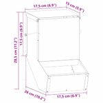 Petshop - Accesorii petshop - Castroane si adapatori - Urmarire pentru iepuri Negru 17.5 x 26 x 28.5 cm - Infinity.ro