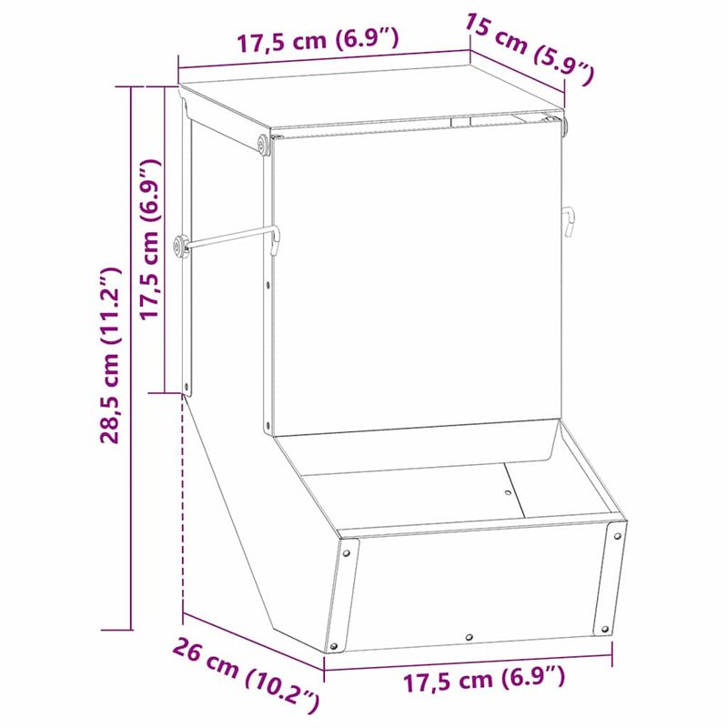 Petshop - Accesorii petshop - Castroane si adapatori - Urmarire pentru iepuri Negru 17.5 x 26 x 28.5 cm - Infinity.ro