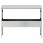 Petshop - Accesorii petshop - Castroane si adapatori - Jgheab pentru hranirea animalelor Argintiu 79 x 35 x 62 cm - Infinity.ro