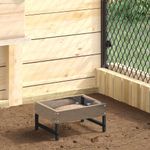 Petshop - Accesorii petshop - Castroane si adapatori - Hranitor pentru pasari Argintiu 80 x 28 x 13.5 cm - Infinity.ro