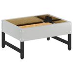 Petshop - Accesorii petshop - Castroane si adapatori - Hranitor pentru pasari Argintiu 80 x 28 x 13.5 cm - Infinity.ro