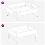 Petshop - Accesorii petshop - Castroane si adapatori - Hranitor pentru pasari Argintiu 80 x 28 x 13.5 cm - Infinity.ro