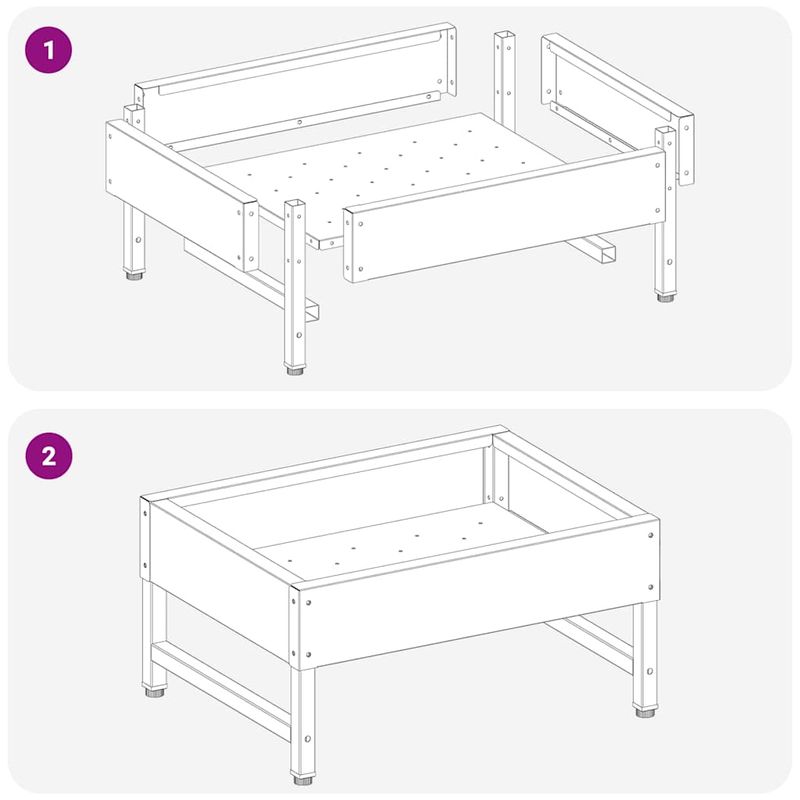 Petshop - Accesorii petshop - Castroane si adapatori - Hranitor pentru pasari Argintiu 80 x 28 x 13.5 cm - Infinity.ro